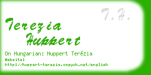 terezia huppert business card