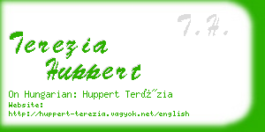 terezia huppert business card
